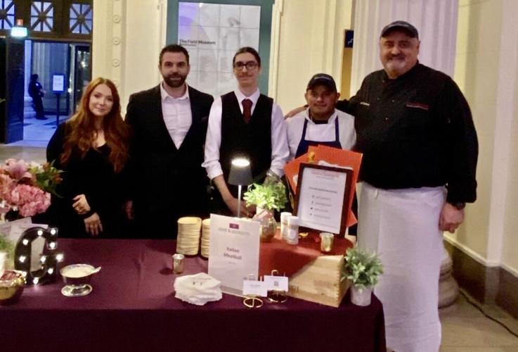 The team from Gene & Georgetti Restaurant at First Bites Bash, the opening night party for Chicago Restaurant Week.