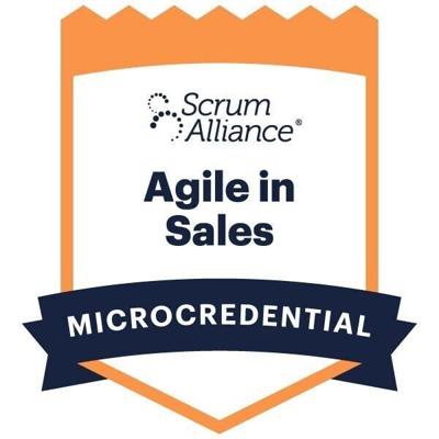 Agile in Sales badge from Scrum Alliance