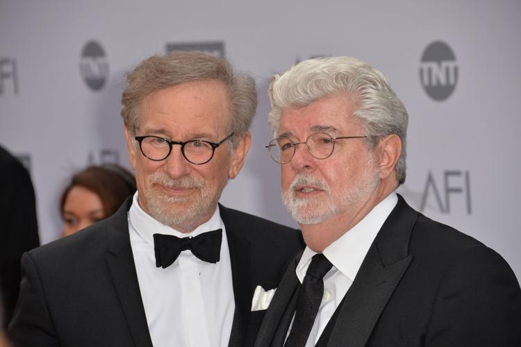 Directors Steven Spielberg and George Lucas dined at Gibsons June 17 with a host of other VIPs. (Shutterstock photo by Featureflash Photo Agency, LA, June 9, 2016)