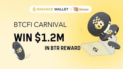 Bitlayer BTCFI Carnival will offer a $1.2 million BTR token reward pool (PRNewsfoto/Bitlayer Labs)