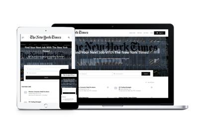 The New York Times Jobs Section has partnered with Jobiqo.