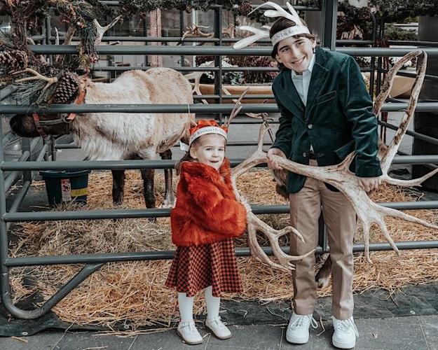 Pet a reindeer at Trump Chicago's River North Pole holiday festivities. | Photo Trump Chicago