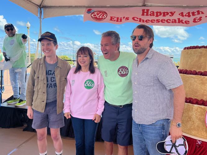John Hartman (from "Ghosts, L) and Chris Witaske (from FX's "The Bear") with Maureen and Marc Schulman (Eli's). (Candace Jordan photo)