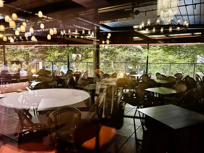 The all-weather terrace, overlooking Rush St., will be a bonus year-round.