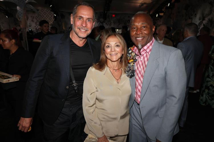 Bob Faust, MCA Trustee Sally Meyers Kovler and Nick Cave. (Photo | Jeremy Lawson)