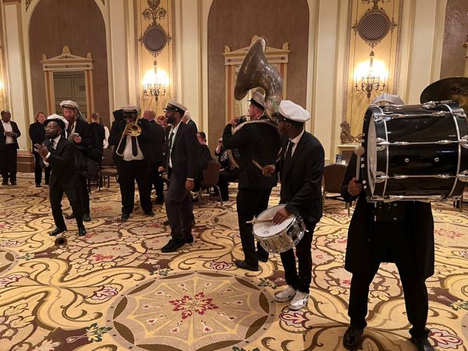 Windy City Ramblers play at CLA gala. (Photo by Candace Jordan)