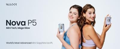 Salloot Nova P5: Ultra-Compact, High-Performance IPL Hair Removal Device Powered by Mini Tech™