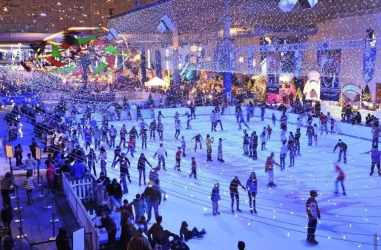 Guests enjoying The Verison | Google Pixel Ice Rink. (Provided photo)