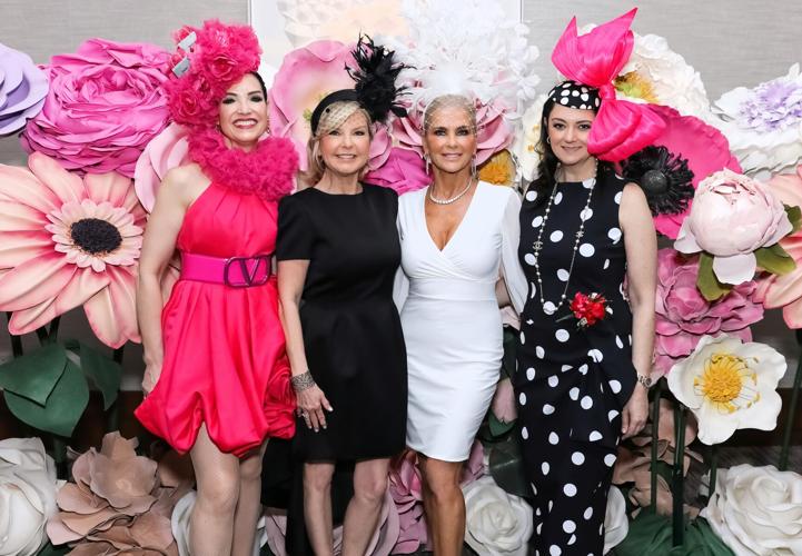 Service Club Spring Hat Luncheon co-chairs Kathleen Haines-Finley, Sherry Lea Holson and Paula Borg, with SC president Bobbi Panter ((2nd from L) (Photo by Mila Samokhina)