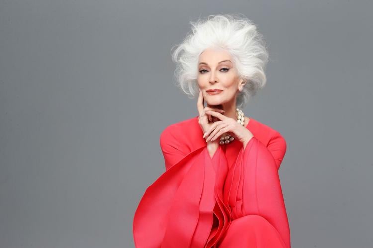 The stunning Carmen Dell'Orefice by the renowned photographer Fadil Berisha.