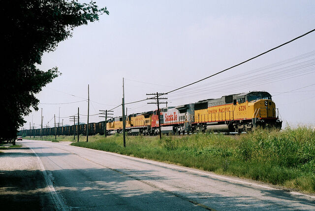 The Union Pacific Railroad has a hub in Dupo, Illinois.