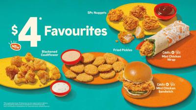 Popeyes Canada's new deal-focused menu features new and returning favourites, all for the low price of $4. (CNW Group/Popeyes Louisiana Kitchen, Inc.)