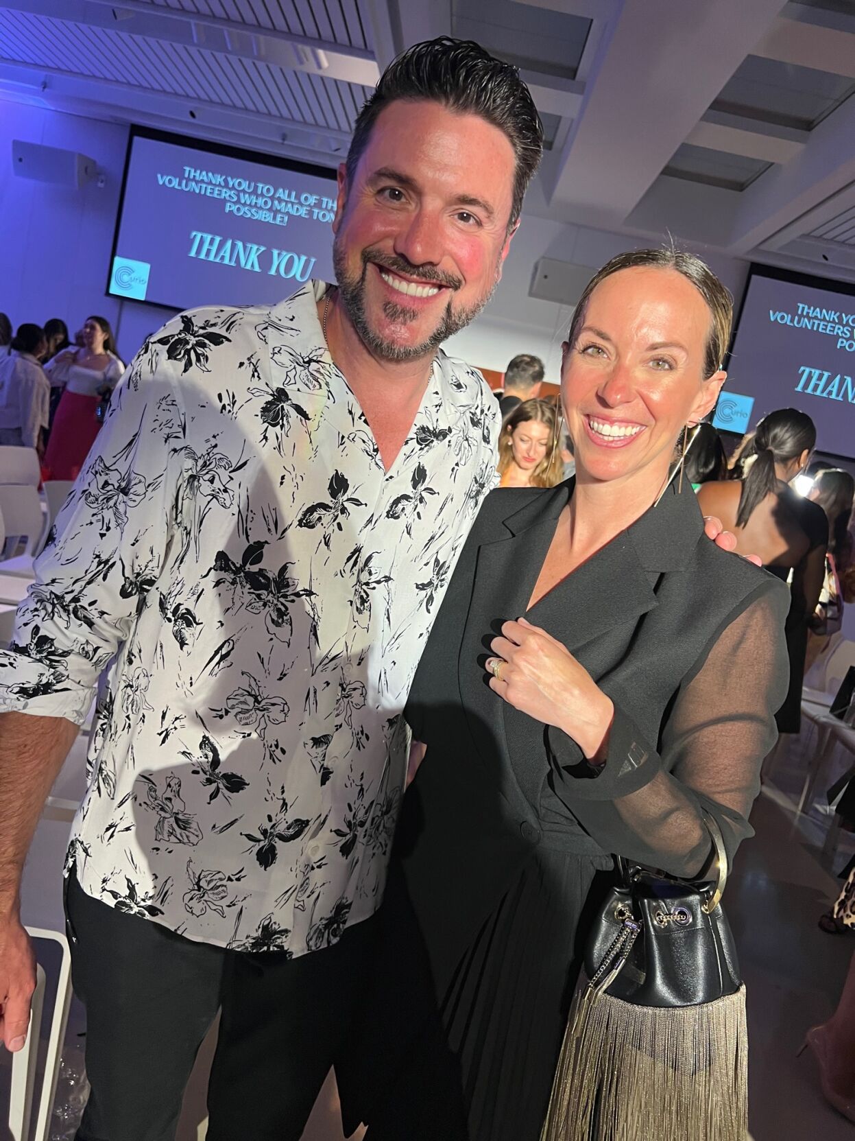 Stylish guests at A Celebration of Chicago Style fashion show.