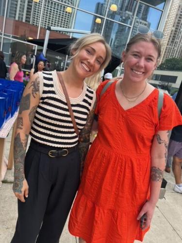 One Tail at a Time's Heather Owen and friend.