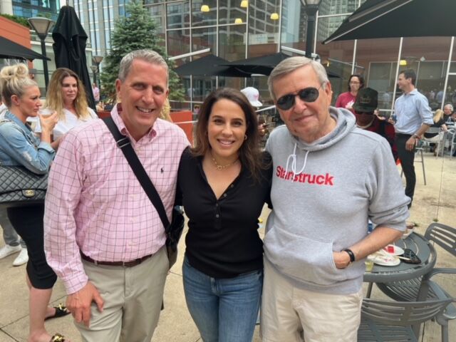 MB Luxury's Curt Rose and Maggie Baczkowski and Michael Kutza, Chicago International Film Festival founder.