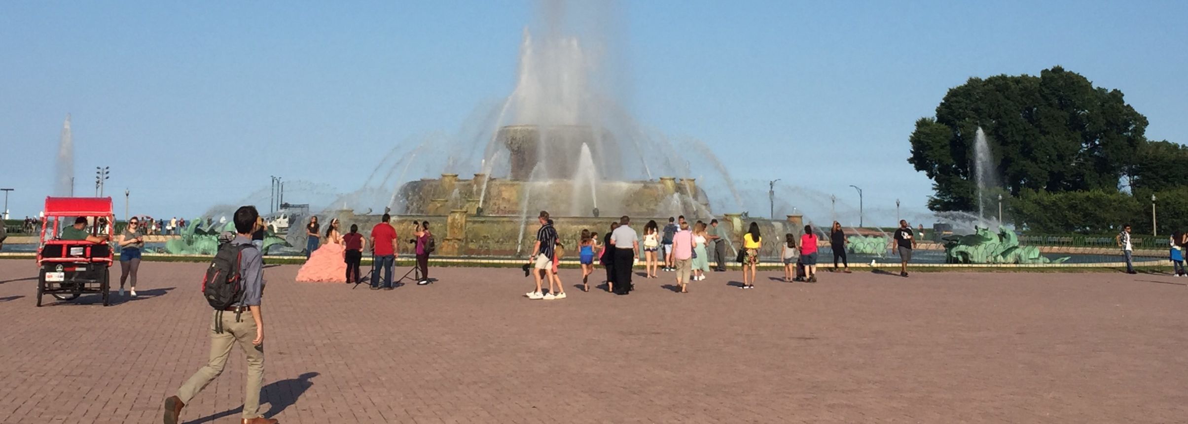 A popular spot for tourists and residents, the Buckingham Fountain may be a tempting place for donor operators despite city restrictions. Photo credit_ Elisa Shoenberger