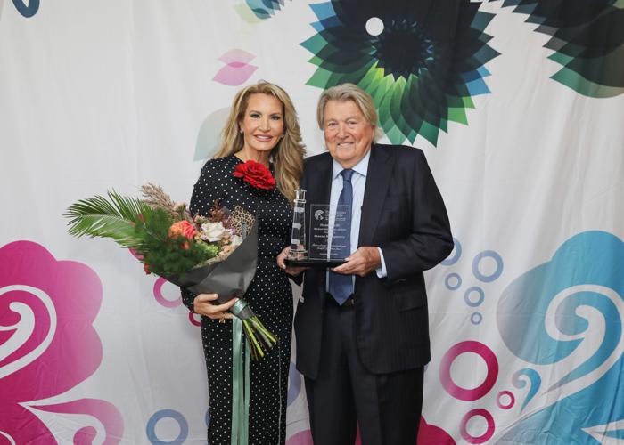Honoree Shauna Montgomery with husband Barry.