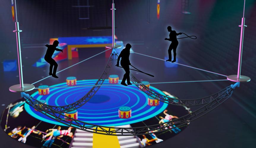 A rendering shows the 360-degree stage of the reimagined Ringling Bros. and Barnum & Bailey® Presents The Greatest Show On Earth®.