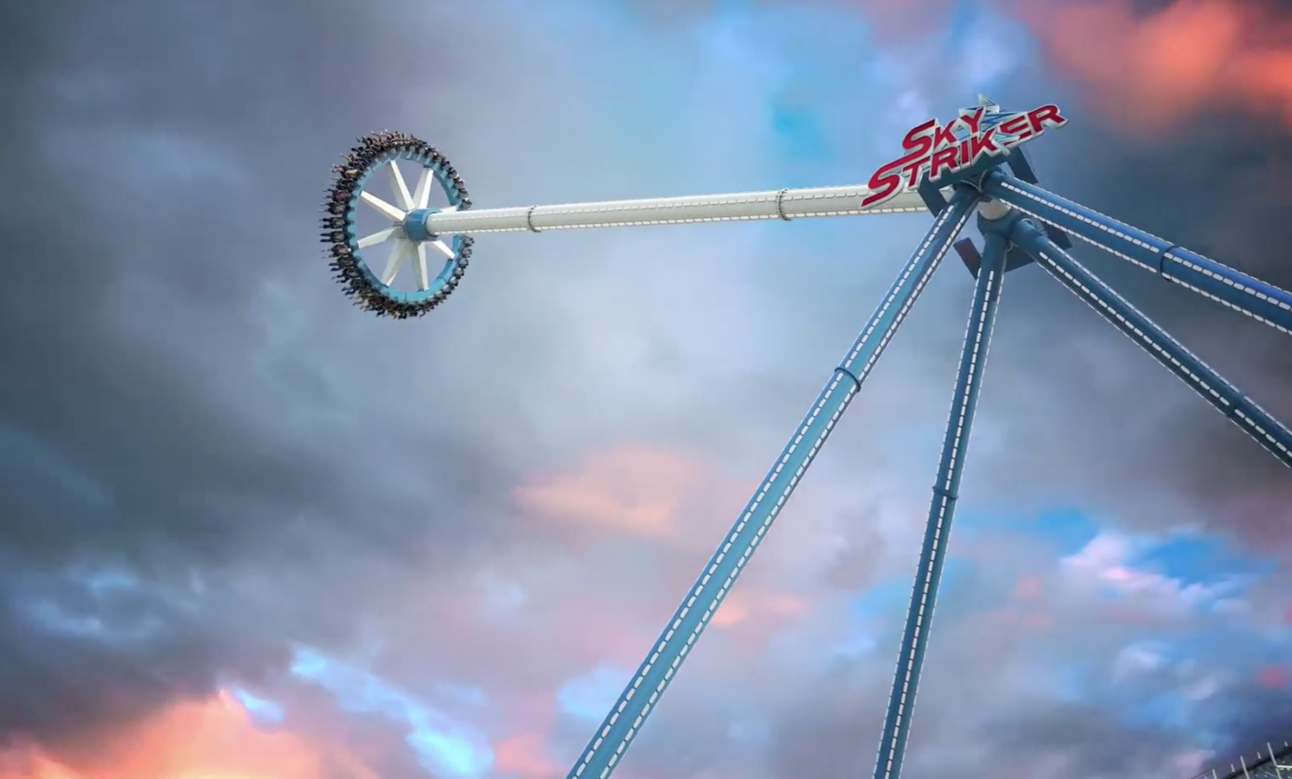 Six Flags Great America unveils new Sky Striker pendulum ride