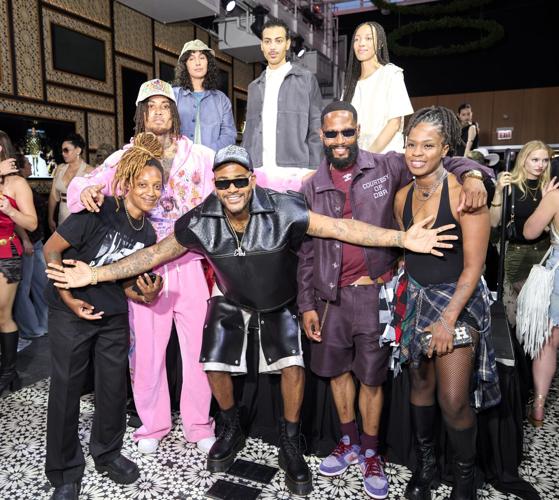 Sheila Rashid,  Angel Robinson,  Cortez Smith,  Rich Garner, Zoh Walker and models. (Curio photo)