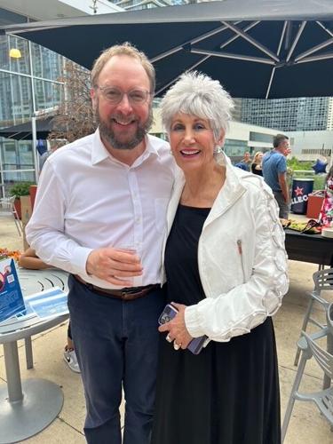 Declan McGovern, ED Music of the Baroque, and Cook County Treasurer Maria Pappas.