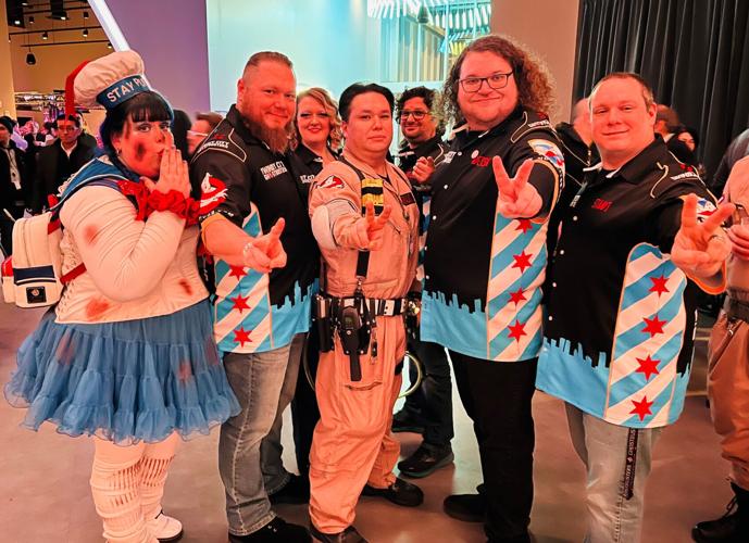 Ghostbusters cosplayers at opening night party for Wonderverse. (Photo by Candace Jordan)