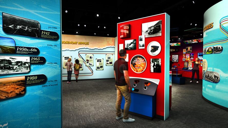 Rendering of an Interactive Learning Hub at the Donald E. Stephens Rosemont History Museum. Credit Village of Rosemont