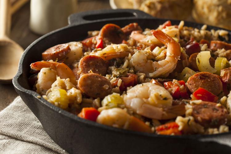 Just in time for Mardi Gras, Mariano's Tastemaker Chef Brian Jupiter's spicy homemade Cajun jambalaya with sausage and shrimp.