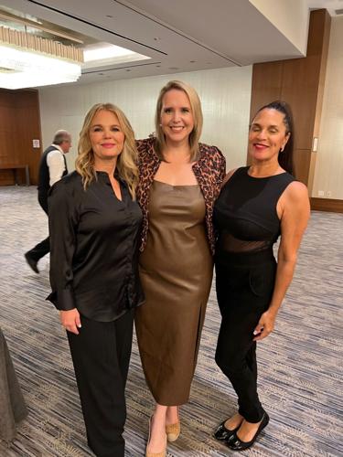 Dr. Stacie McClane, Bethany Kitick and Julia Jacobs. (Photo by Candace Jordan)