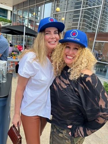 Beth Heller (R) and friend.