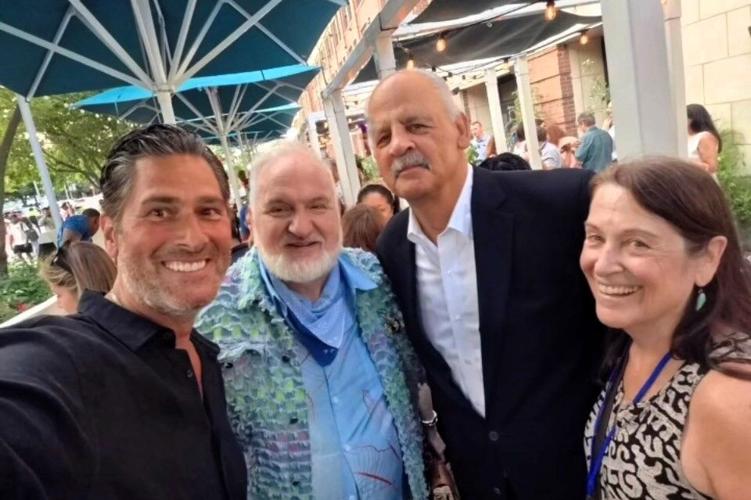 Manolis Alpogianis (Art's partner), Art Smith, Stedman Graham and Caren Yanis, former Oprah Foundation Director. (Photo | @youvmetmanolis Insta)