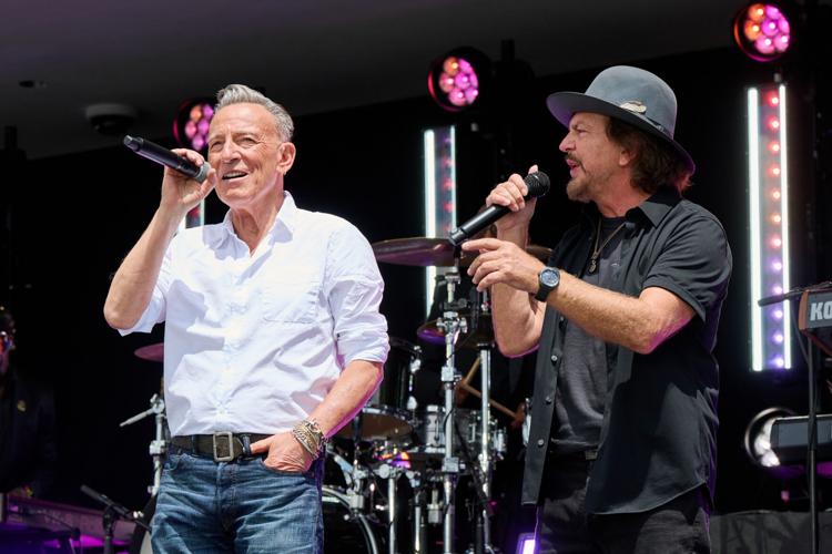 Bruce Springsteen and Eddie Vedder. (Photo | The Obama Foundation)