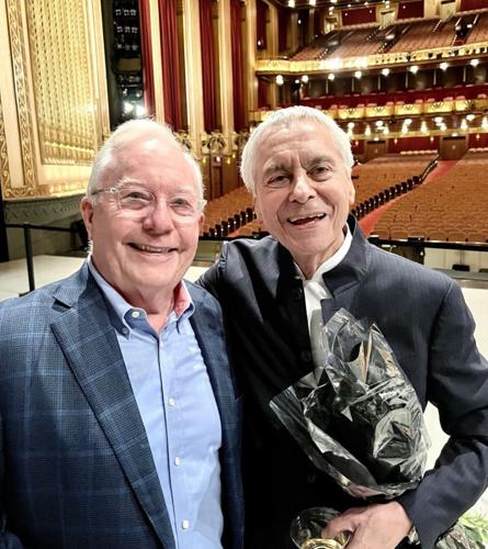 Ken Norgan with choreographer John Neumeier.