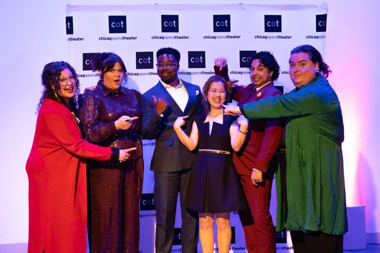 The Suspects, pointing the finger at pianist Yasuko Oura. (Photo Michelle Reid)
