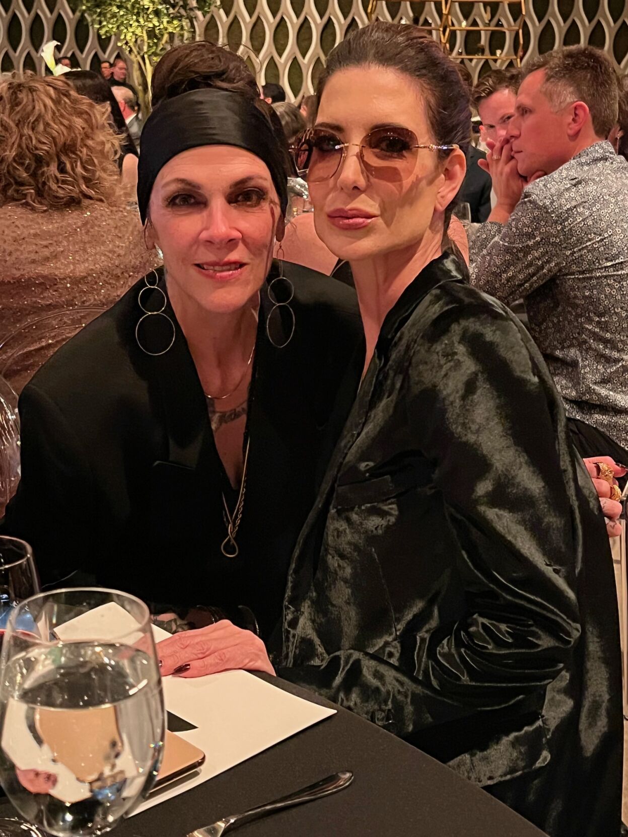 Filmmaker Jennifer Reeder, Tour de Force Award winner, with CIFF board member Lee Blackwell Baur. (Photo Candace Jordan)