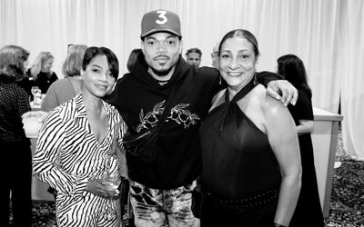 Chance the Rapper and friends at EXPO Chicago's opening night benefit, Vernissage.