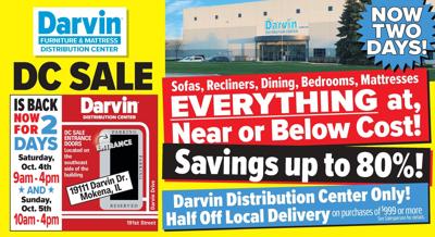 Darvin Distribution Center Sale opens doors for 2 days, Oct. 4.5.