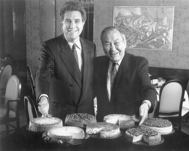 Marc and his dad Eli Schulman, founder Eli_s Cheesecakes..jpg