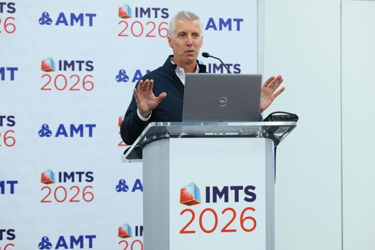 Doug Woods, president of Association for Manufacturing Technology. (IMTS photo)