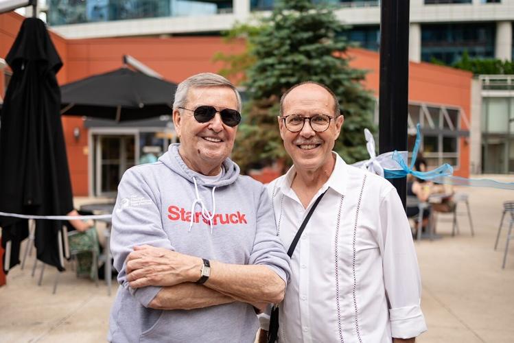 Michael Kutza and Nick Harkin (VP Carol Fox & Associates)