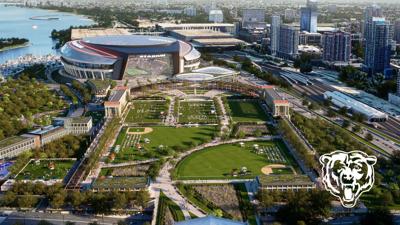 Rendering of proposed multi-use Chicago Bears stadium. (Photo | Chicago Bears)