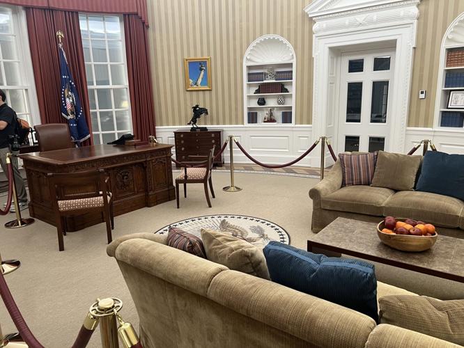 Guests can view a replica of the Obama Oval Office. (Candace Jordan photo)