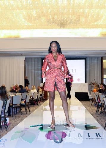Chicago Star's Ashlea Hearn modeling for Al Menotti. (Photo by Mila Samokhina)