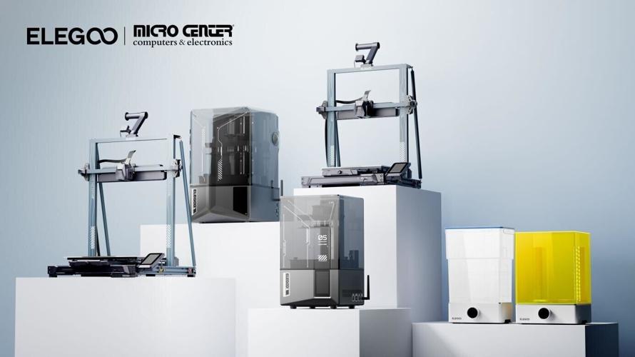 Elegoo's top-performing 3D printers are now available at Micro Center stores nationwide across the U.S.