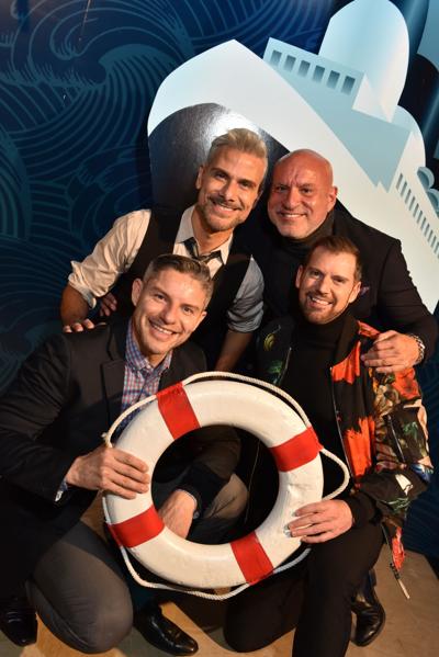 The World of Chocalate, a "sweet" fundraiser, returns after a three-year hiatus. (2019 event photo by Candid Candace Jordan of David Murga, Wayne Harth, Tom Kehoe and friend).