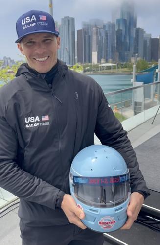 nascar and sailgp helmet swap