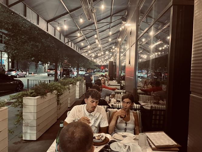 Patio dining available at Ambar Chicago when weather permits. (Candace Jordan photo)