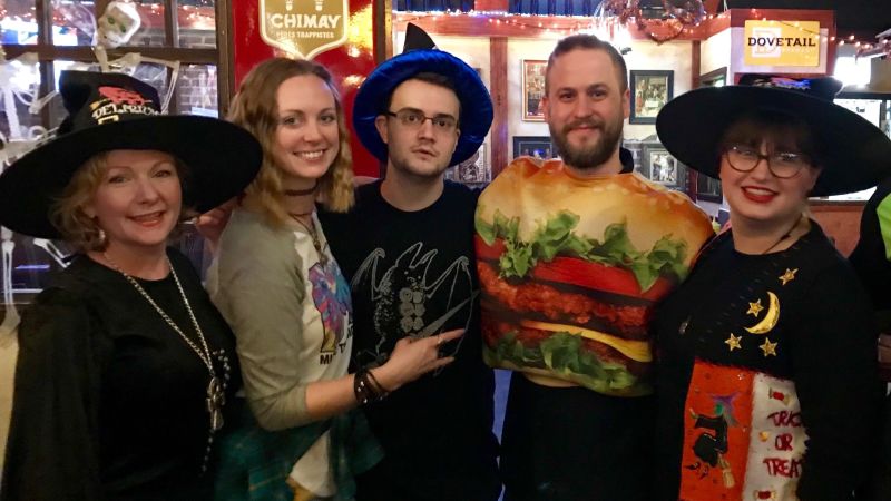 The staff at Monk's Pub