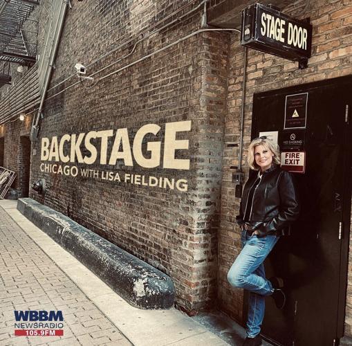 Lisa Fielding's "Backstage Chicago with Lisa Fielding" podcast promo pic.