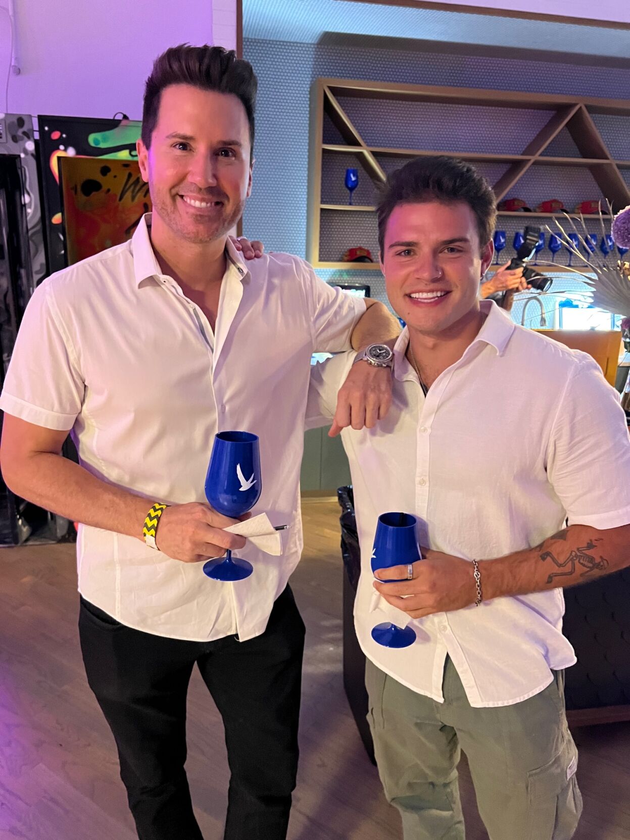 Media darling Ryan Chiaverini and friend Zack.